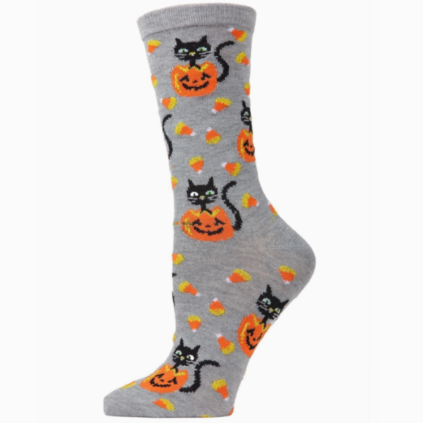 Black Cat Halloween Socks on Sale