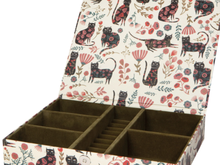 Floral Cat Jewelry Box on Sale