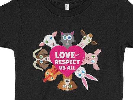 Love Us All  Vegan Kids T-Shirt Online Sale