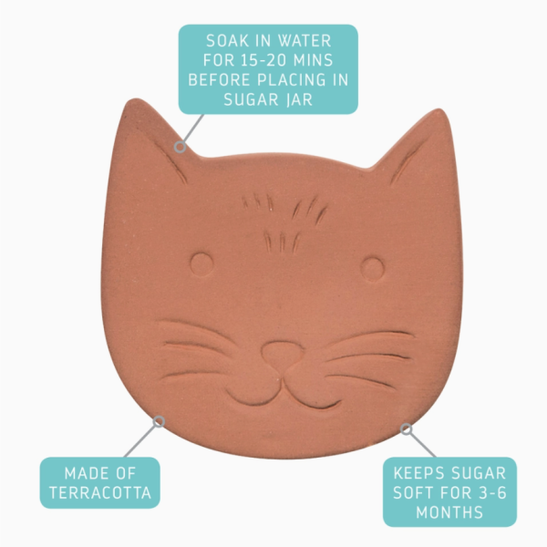 Cat Terracotta Sugar Saver Online now