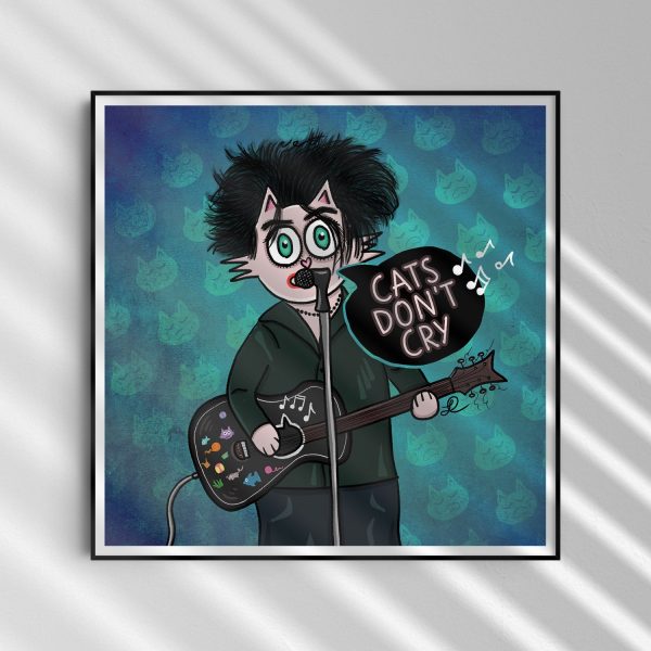 Ropurrrt Smith Singing Cats Don t Cry  - Art Print Sale