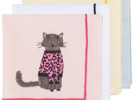 Feline Fine Cotton Cocktail Napkins Online now