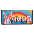 Vegan  Rainbow Bunny Rabbit Vegan Key Holder on Sale