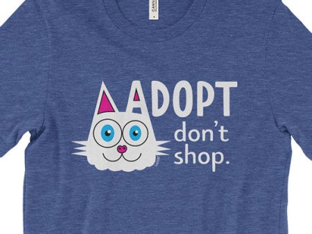 SALE  Adopt, Don t Shop.  (cat ear) Unisex T-Shirt Online Hot Sale