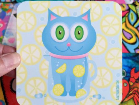 Feeling Refreshed  Cat Coaster Online now