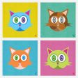 Colorful Cats - Cute Art Prints For Cheap