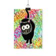 Black Cat Cutie  Whimsical Art Print Supply