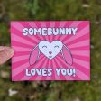 Somebunny Loves You!  Bunny Valentine s Day Card, Recycled Anniversary Card Fashion