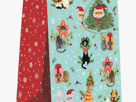 Naughty Cat Christmas Gift Bag Fashion