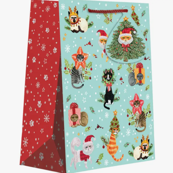 Naughty Cat Christmas Gift Bag Fashion