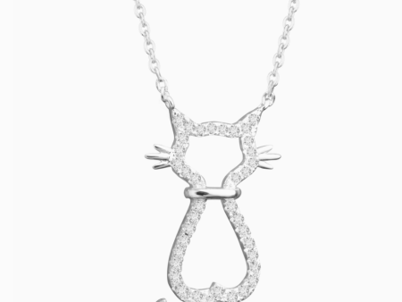 Cat Silhouette Necklace Online Sale