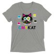 CMYKat  Unisex Tri-blend Cat T-Shirt Online now