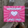 Somebunny Loves You!  Bunny Valentine s Day Card, Recycled Anniversary Card Fashion