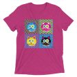 CMYKat - 2x2  Unisex Tri-blend Cat T-Shirt Cheap