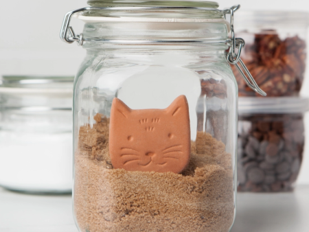 Cat Terracotta Sugar Saver Online now