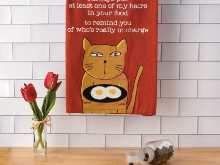 Who s Really In Charge Cat Kitchen Towel Online now