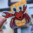 Happy Crabee  Crab Valentine s Day Card, Recycled Anniversary Card Online Sale