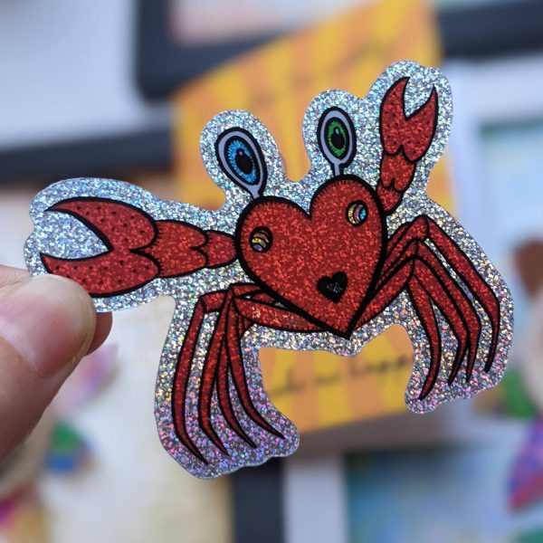 Happy Crabee  Crab Valentine s Day Card, Recycled Anniversary Card Online Sale