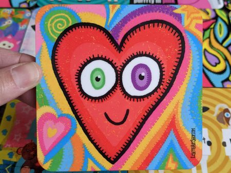 Pop Heart  Art Coaster Sale