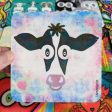 Cow Face Print  Coaster Cheap