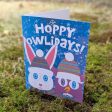 Hoppy Owlidays!  Greeting Card, Recycled Holiday Card Online Hot Sale