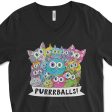 SALE  Purrrballs!  Unisex V-Neck Cat T-Shirt Hot on Sale