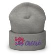 Soy Cheese  Vegan Cuffed Beanie Hat Hot on Sale