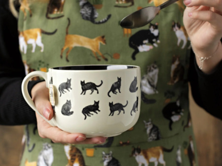 Black Cat Latte Mug For Sale