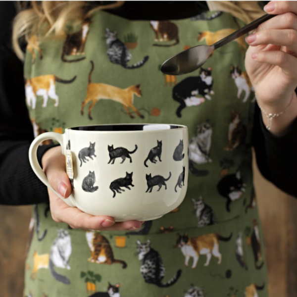 Black Cat Latte Mug For Sale