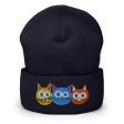 Purrrballs!  Cuffed Beanie Whimsical Cats Hat Online Hot Sale