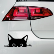 Peeking Black Cat Sticker Hot on Sale