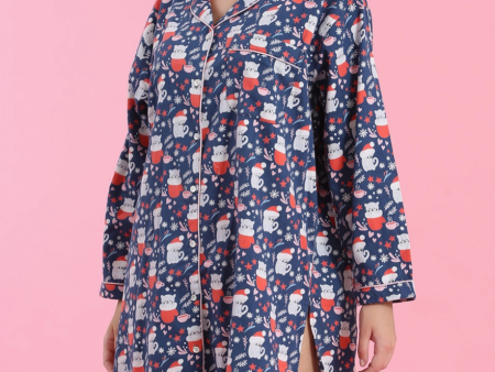 Winter Cats Nightshirt Sale