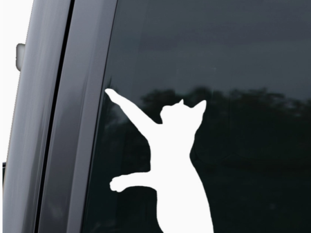 Playing Cat Car Sticker Online Sale