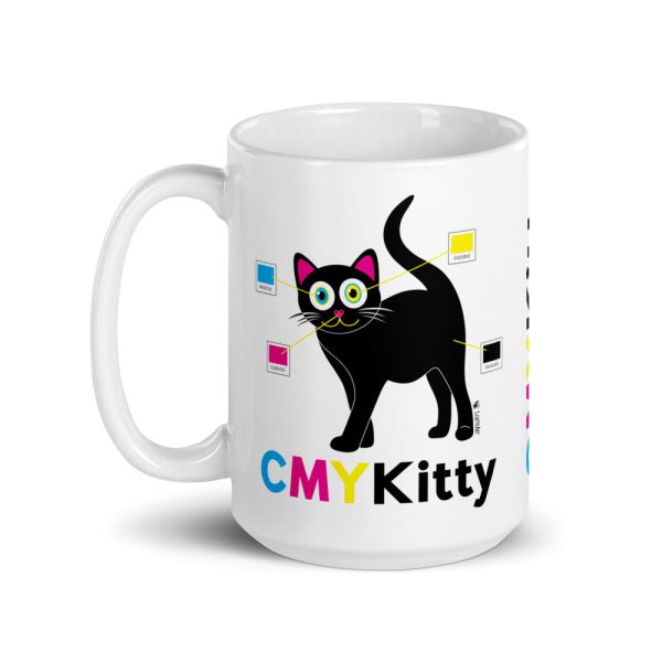 CMYKitty  Large Cat Coffee Mug Supply