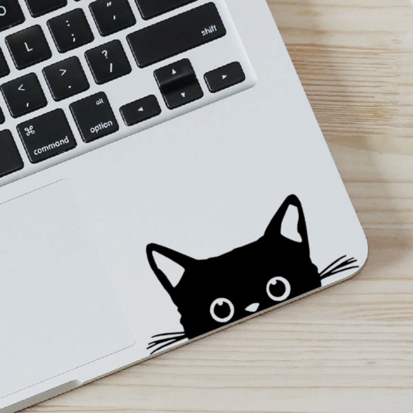 Peeking Black Cat Sticker Hot on Sale