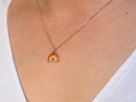 Over The Rainbow Cat Necklace For Sale