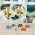 Snugly Cat Wine Glass Charms on Sale