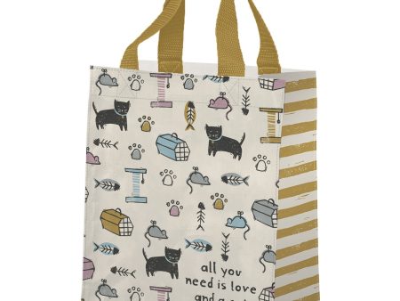 Love And A Cat Mini Shopping Bag Sale