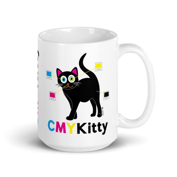 CMYKitty  Large Cat Coffee Mug Supply