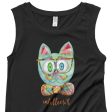 SALE  Intellecat  Cap Sleeve Funky Cat with Glasses Shirt Hot on Sale