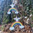 Rainbow Friends - Sheep  Printed Recycled Acrylic Charm Earrings on Sale