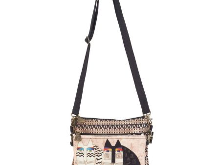 Black Cat White Cat Crossbody Purse Fashion