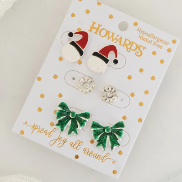 Holiday Cats Trio Earrings Online