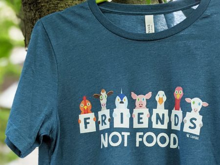 We Are Friends Not Food  Vegan Unisex T-Shirt Supply