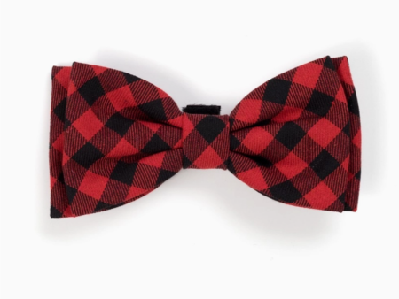 Buffalo Plaid Bow Tie Cheap