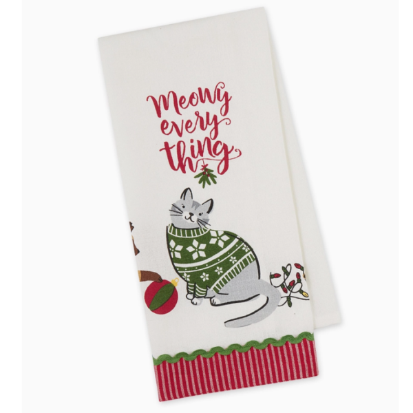 Meowy Christmas Towels (Set of 2) Sale