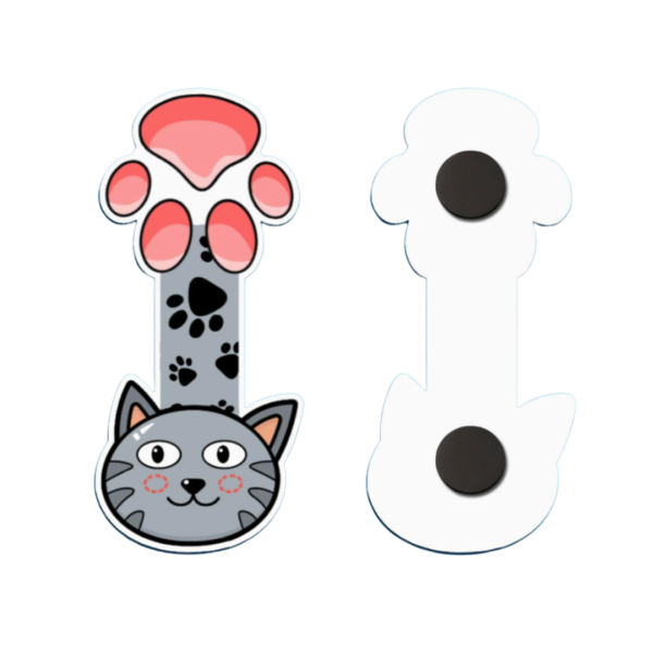 Grey Tabby Cat Magnetic Bookmark For Discount