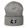 Meow Mooo  Cuffed Beanie Vegan Cat and Cow Hat Discount