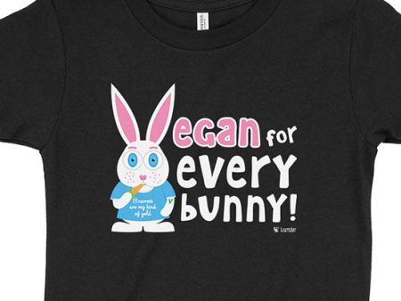 Vegan for Everybunny!  Kids T-Shirt Cheap