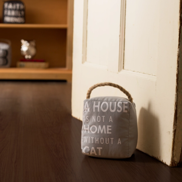 A House Is Not A Home Without A Cat Door Stop on Sale